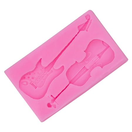 

Wilinohome Flipping Sugar Guitar Instrument Modeling Silicone Tools Flipping Sugar Clay Cake Cookie Dessert Decoration Embellishment Silicone Tools Kitchen Accessories Kitchen Essentials