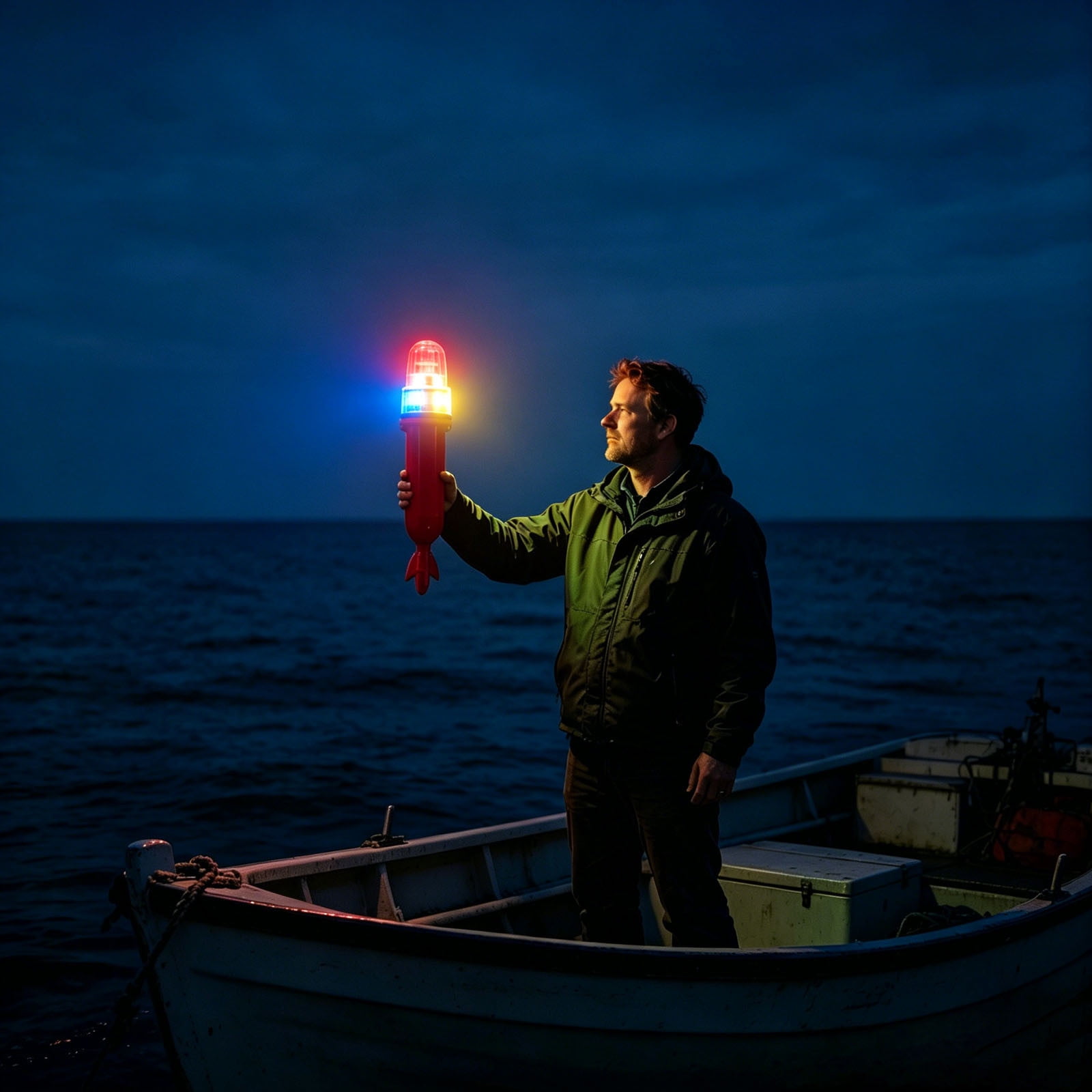 Waterproof Electronic Signal Light Flashing LED Fishing Strobe Lamp Buoy Marker Navigation Warning Light For Kayak Boat Fishing Net