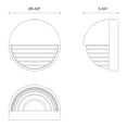 thumbnail image 6 of WV330106UBCR-Alora Lighting-Palais - 9W LED Bath Vanity-5.63 Inches Wide-Urban Bronze Finish, 6 of 6