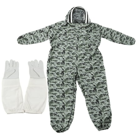 

Beekeeping Clothes Prevent Being Bitten All Round Protection Bee Suit With Beekeeping Gloves For Beekeepers 1 Pair XL Gloves + XL Bee Suit
