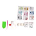 thumbnail image 1 of Rhinestone Art Ornaments Key Chain, Shiny Rhinestones Enjoy DIY DIY Rhinestone Painting Keychains Cute Dwarfs  For Home ANGGREK Rhinestone Art Ornaments Key Chain, 1 of 8