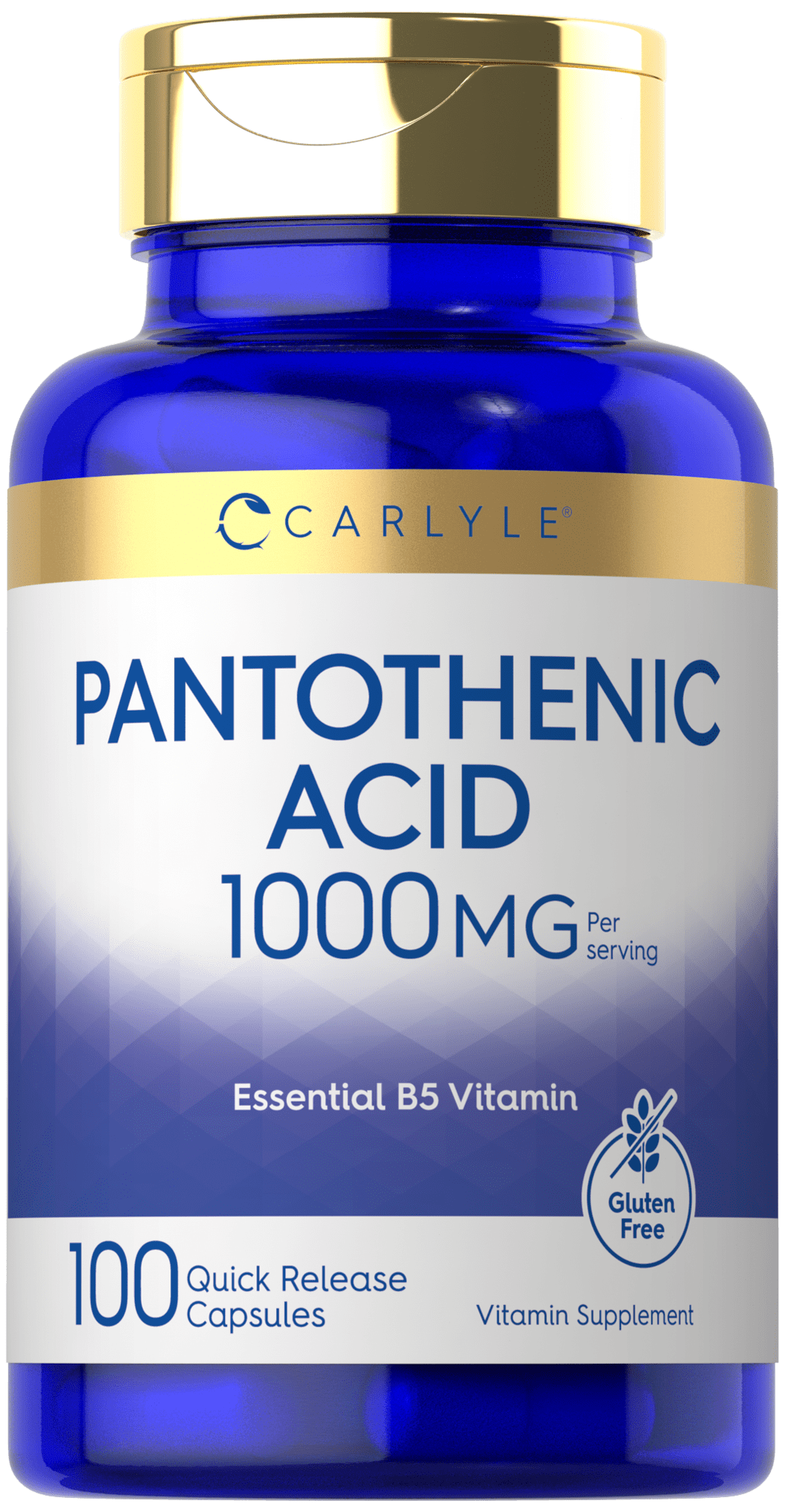 Pantothenic Acid 1000mg 100 Capsules Essential B5 Vitamin by