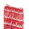 thumbnail image 5 of Family Matching Christmas Pajamas Set, Santa Print Long Sleeve Tops and Stretch Casual Pants Sleepwear, 5 of 7