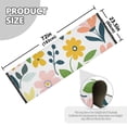 thumbnail image 5 of Yayeee Runner Rug for Bedroom 2'x6' Machine Washable Hallway Non Slip Mat, Retro Yellow Floral, 5 of 8