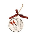 thumbnail image 3 of Colgante de madera navideño, accesorios artesanales, decoración navideña decorativa para árbol. 2 pájaros, 3 of 9