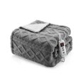 thumbnail image 1 of Heated Throw Blanket - Thick Tufted Sherpa, 10 Heat Levels, 10 Timer Settings, Fast Heating, Dual Control, Machine Washable, 1 of 14