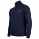 thumbnail image 3 of U.S. POLO ASSN. Jersey de punto para hombre con cuello alto, media cremallera y logotipo, algodón Azul marino 2XL (XX-Large), 3 of 3