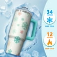 thumbnail image 4 of 30oz Xmas Tumbler with Handle and Straw, Cute Reindeer Stainless Steel Insulated Cup Gifts, 4 of 5