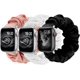 thumbnail image 1 of 3 paquetes compatibles con Apple Watch Band Scrunchies 38 mm Tela Patrón suave Impreso Tela Pulsera Pulsera Mujeres IWatch Bandas elásticas Scrunchy 40 mm 41 mm Serie SE 7 6 5 4 3 2 1, S / M Vhermosa CZDZ-HY208-1, 1 of 6