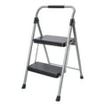 thumbnail image 2 of Hyper Tough Gray & Black 2-Step Steel Large Platform & Foldable Step Stool – Holds up to 225 Pounds, 2 of 5