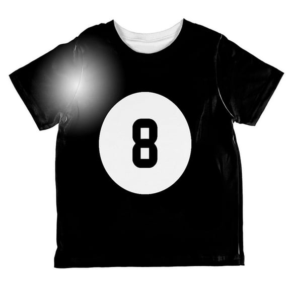 Halloween Billiard Pool Ball Eight Costume Toddler T Shirt Multi 6T