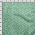 thumbnail image 4 of oneOone Viscose Chiffon Light Mint Green Fabric Christmas Craft Projects Decor Fabric Printed By The Yard 42 Inch Wide, 4 of 5