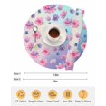 thumbnail image 6 of 15 Inch Round Placemats Set of 4, Spring Floral Non Slip Heat Insulation PP Table Mats, Purple Pink Blue Flower Botanical Ombre Washable Place Mats for Kitchen Dining Party Table Decor, 6 of 7