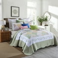 thumbnail image 3 of MarCielo 3 Piece Printed Quilt Set Lightweight Bedspread Set B029, 3 of 6