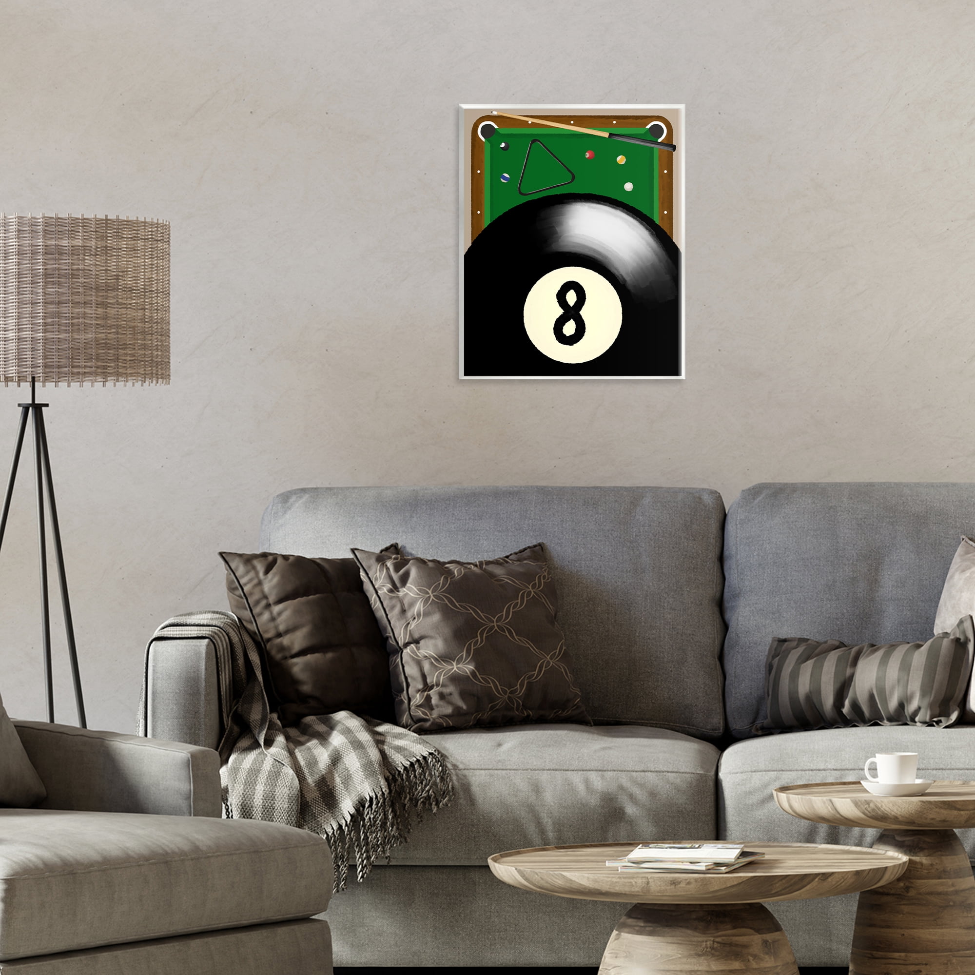 Stupell Industries Billiard Table & Balls Wall Plaque Art, design by Jennifer Stith