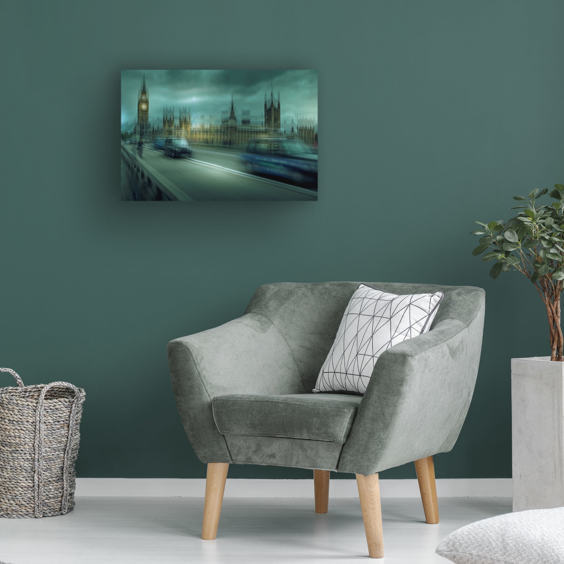 Canvas Wall Art - Ivan Bertusi 'Urban Vision: London' Wall Art for Living Room, Bedroom, or Office Décor by Trademark Fine Art - 47 x 30 Inches