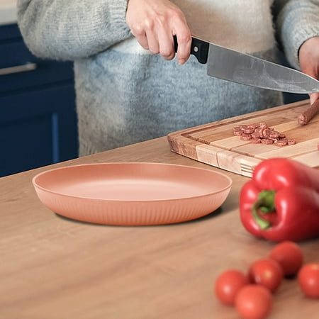 

Werulen Platos de cena de paja de trigo Platos de cena de paja de 8.9 pulgadas - Cena de plástico de microondas y lavavajillas - set de 4 platos de plástico - conjunto de 4