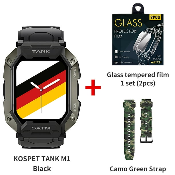 2024 KOSPET TANK M1 Military Smart Watch Men Smartwatch For Women Electronic Fitness Watches 5ATM IP69K Waterproof Bluetooth