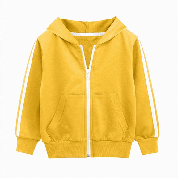 UAYOTSE Boys Long Sleeved Hooded Sweatshirt Comfortable Warm Fashionable and Casual Zippered Boys Sweatshirt,Sizes 3-4 Years