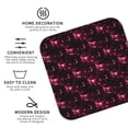 thumbnail image 3 of Honeii Vintage Psychedelic Print Leather Coaster Set of 4, Ideal for Safeguarding Your Furniture from Drinks Spills and Effortless Cleanup-Square, 3 of 6