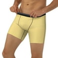 thumbnail image 2 of Rocae Yellow Gingham for Stretch Moisture-Wicking Underwear,Men's Underwear Boxer Briefs X-Large, 2 of 9