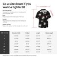 thumbnail image 5 of Balery Rose Flowers Camisa Casual de Manga Corta con Botones para Hombre, Texturizada, Estilo Cubano, para Playa, Verano-XX-Large, 5 of 5