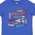 thumbnail image 4 of Inktastic Cheer Word Salad with Megaphone and Stars Girls Toddler T-Shirt, 4 of 5