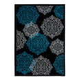 thumbnail image 2 of Luxe Weavers Floral Medallion Turquoise 8x10 Oriental Area Rug, Indoor Carpet, 2 of 7