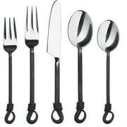 Twist and Shout Stainless Steel Flatware Set Service for Persion (1 Set)