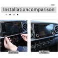 thumbnail image 4 of TINKI 3 Pcs Car Rear View Mirror Adjustment and Volume Knob Cover Trim for Toyota Tacoma  2016 2017 2018 2019, 4 of 14