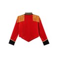 thumbnail image 4 of iiniim Enfants Filles Garçons Batterie Major Veste Uniforme de Groupe Marchant Pompons Rouge Cirque Ringmaster Tenues Rouge 10, 4 of 6