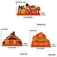 thumbnail image 3 of TIELUTT 1 PC Tanksgiving Decorations for Table Thanksgiving Tabletop Centerpieces Turkey Pumpkin Decorative Chicken Ornament Glass Snowflake Ornament Glass Christmas Ornament Ornament Health Ornament, 3 of 8