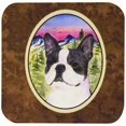 thumbnail image 2 of Carolines Treasures SS8339FC Boston Terrier Foam Coasters - Set Of 4- 3.5 x 3.5 In., 2 of 3