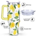 thumbnail image 3 of 40 oz Lemon Travel Mug with Handle Vacuum Insulated Tumbler Gift for Birthday Christmas Halloween, 3 of 7