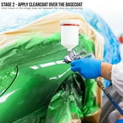 Daytona Blue Pearl Low VOC SLOW PREM Paint 1 Gal Kit URETHANE BASECOAT Clearcoat