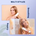 thumbnail image 3 of MOONORAH Cordless Hair Straightener Brush with Anion for Women, Electric Portable Ceramic Hot Straightening Comb for Travel with LCD Display & Hair Clips, Fast USB Rechargeable, Anti-Scald, White, 3 of 13
