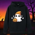 thumbnail image 2 of Toddler Girls Halloween Hoodie, Halloween Crewneck Hoodie Sweatshirt Toddler Boy Girl Pumpkin Graphic Shirt Cute Funny Print Fall Outfits Halloween Gifts, 2 of 3