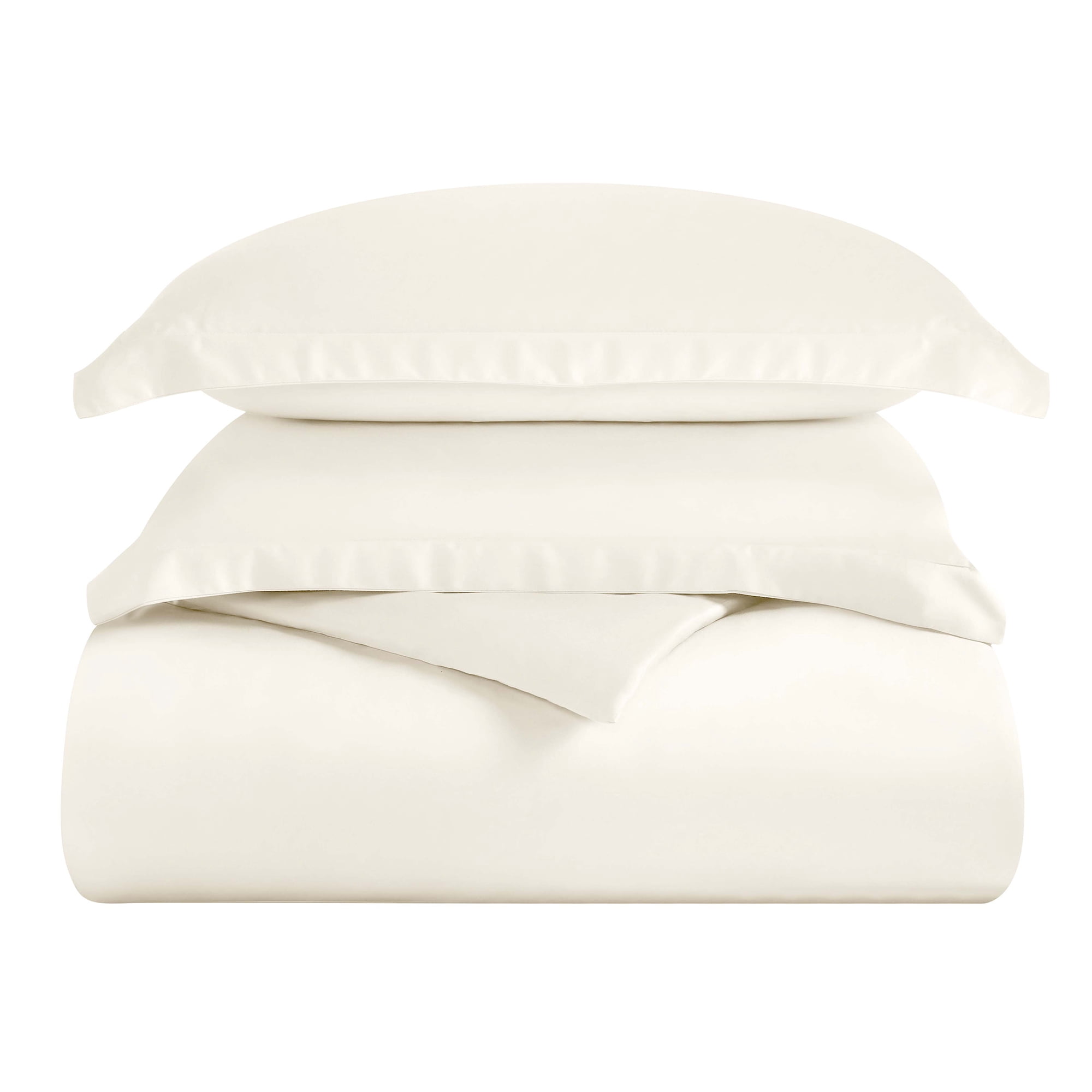 Superior Modal From Beechwood 400TC Ivory Duvet Cover Set, Twin/ Twin XL