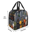 thumbnail image 2 of Bingfone Various Herbs And Spices In Spoons Print Lunch Bag Insulated Lunch Box, Small Leakproof Cooler Food Lunch Containers Reusable High Capacity Lunch Tote Bags for Work, Travel, Outdoor, 2 of 5