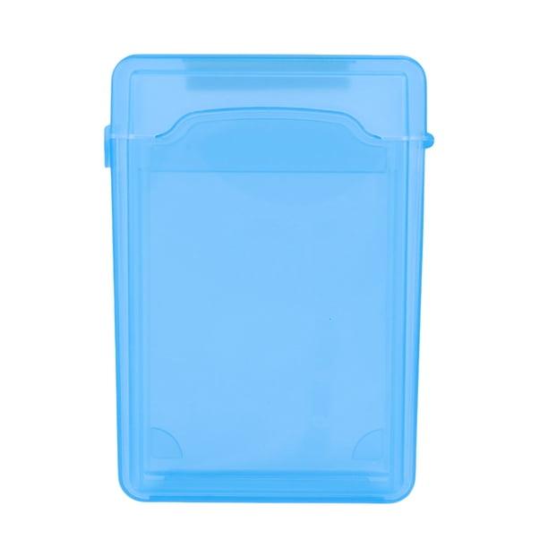 WDOplteas Caja Almacenamiento Disco Duro IDE SATA HDD 3 5 Pulgadas Caja Plástico HDD Caddy (azul)