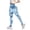 Sky Blue, variant on Mnuaqn Tie Dye Scrunch Butt Lifting Leggings for Women Booty Sculpting Workout Tight High Waist Tummy Control Yoga Gym Pants Dark Gray for Size L