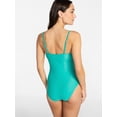 thumbnail image 2 of Time and Tru Women's and Women's Plus Size Ruched Front One Piece Swimsuit, Sizes XS-3X, 2 of 5