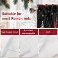 thumbnail image 7 of Merry Christmas Valances for Windows, 54 x 18in, Plaid Xmas Tree Snowflake Red Green Rod Pocket Kitchen Valance Curtain Light Filtering Window Treatments for Living Room Bedroom, 1 Panel, 7 of 7