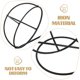 thumbnail image 3 of unbranded Soporte Para Almacenamiento De Sombreros Negro Para Uso Decorativo En Mesas, 3 of 8