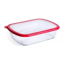 Rectangular Tempered Glass Food Storage Container - 1.25Liter