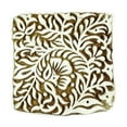 thumbnail image 1 of Bloc d'Impression Fait Main Tampon Textile Timbres en Bois Indiens Tampon Floral Brun, 1 of 4