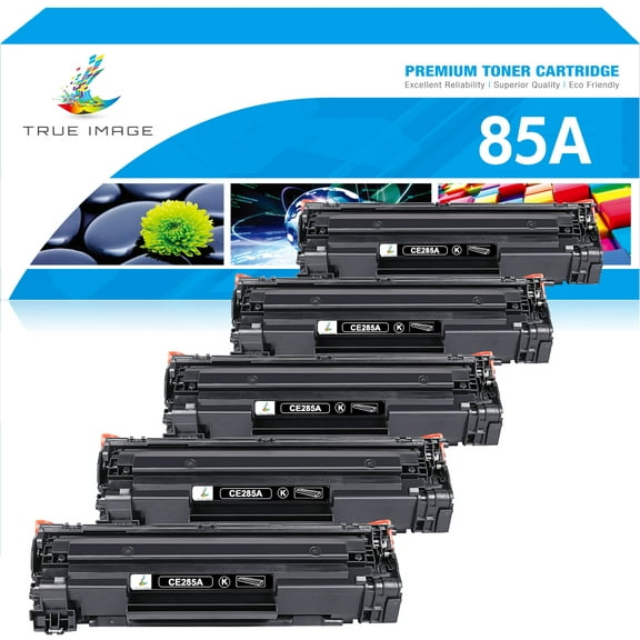 True Image Compatible Toner Cartridge Replacement for HP 85A CE285A Laserjet Pro P1102W P1109W M1212NF M1217NFW(Black 5-Pack)