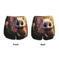 thumbnail image 5 of Lsque Adorable Fluffy Bat Printed Women's Running Shorts with Liner Pockets,Elastic Quick Dry Workout Athletic Gym Yoga Shorts,Womens High Waist Shorts-X-Large, 5 of 9