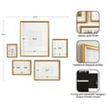 thumbnail image 6 of Kate And Laurel Adlynn Traditional Picture Frame Set, Set of 5, Varying Sizes, Gold, Vintage Wall Frame Set Collection with Hanging Template for Gallery Wall Picture Frame Display, 6 of 10