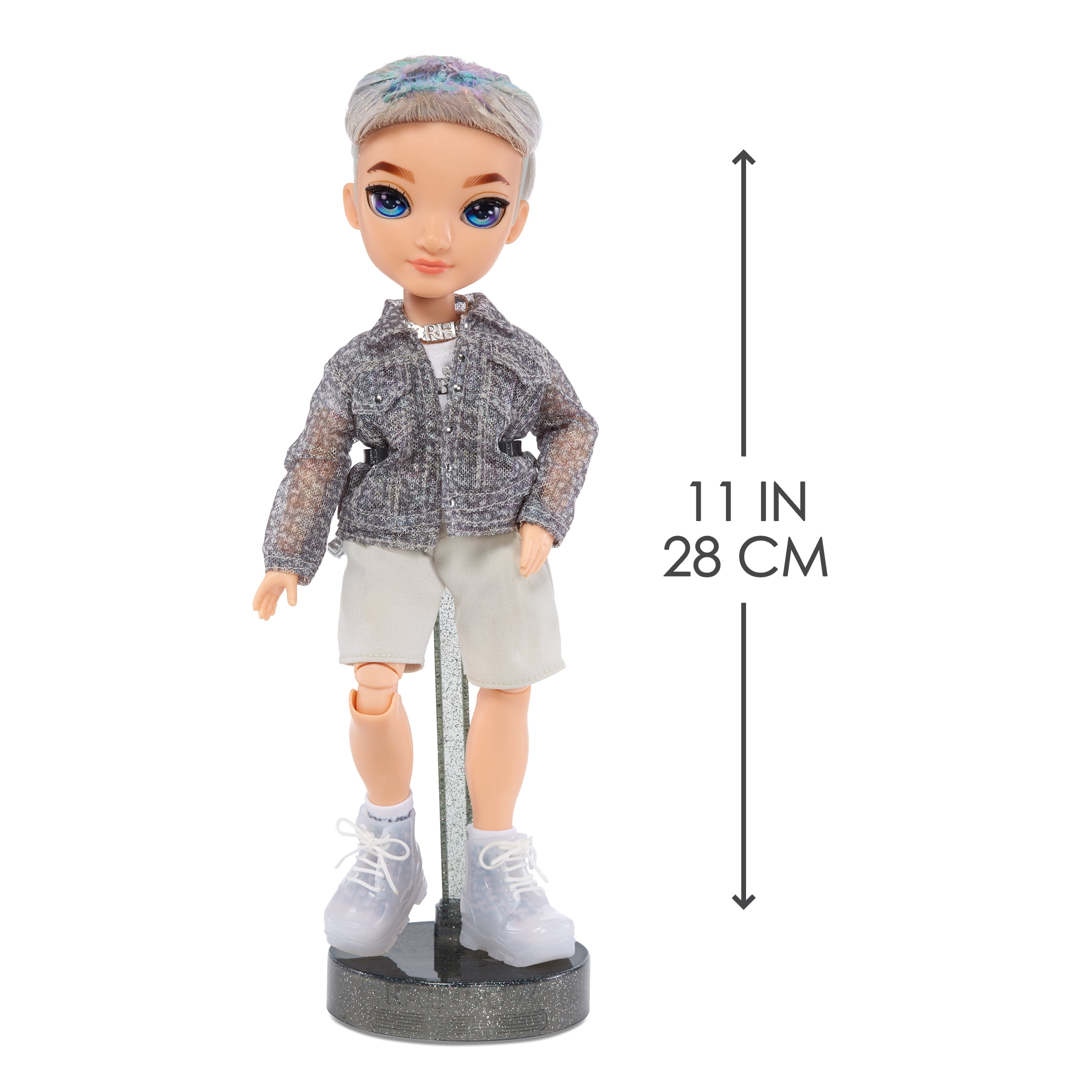 Rainbow High Aidan- Purple Boy Fashion Doll. Fashionable Outfit & 10+ Colorful Play Accessories. Great Gift for Kids 4-12 Years Old and Collectors.